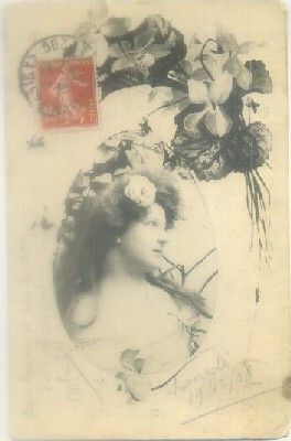 POSTAL ROMANTICA: SEÑORITA