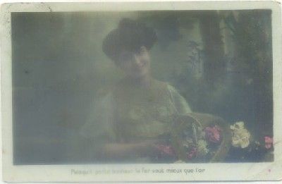 POSTAL ROMANTICA: PUISQU'IL PORTE BONHEUR LE FER…