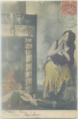 POSTAL ROMANTICA: PORTE BONHEUR