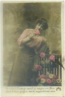 POSTAL ROMANTICA: SEÑORITA