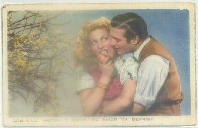 POSTAL ROMANTICA: CON LUZ, AROMA Y BRISA. EL AMOR VA DEPRISA