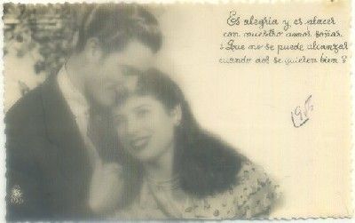 POSTAL ROMANTICA: ES ALEGRIA Y ES PLACER…