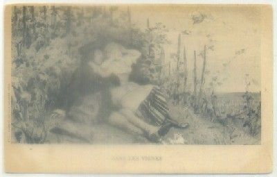 POSTAL ROMANTICA: DANS LES VIGNES