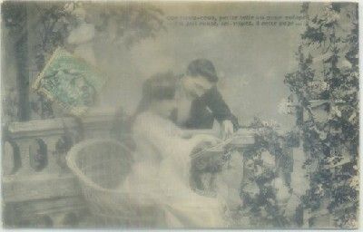 POSTAL ROMANTICA: QUE LISIEZ-VOUS, PETITE BELLE…