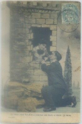 POSTAL ROMANTICA: JE VEUX VOUS LES DIRE A GENOUX…