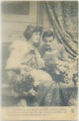 POSTAL ROMANTICA: LE BAISER QUE EST PLUS….