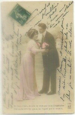 POSTAL ROMANTICA: JE VOUS AIME, ET CELA NE DOIT….