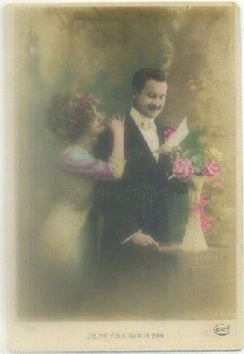 POSTAL ROMANTICA: JE VOUS OUBLIE PAS