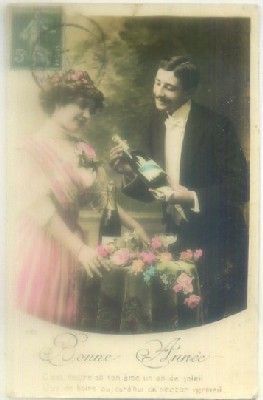 POSTAL ROMANTICA: BONNE ANNÉE