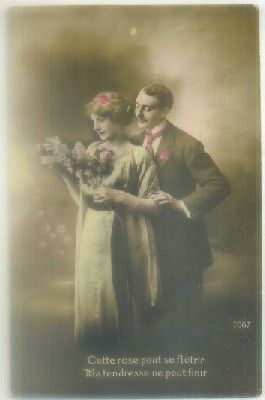POSTAL ROMANTICA: CETTE ROSE PEUT SE FLETIR…