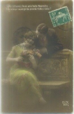 POSTAL ROMANTICA: ME REFUSEZ-VOUS UNE BELLE FLEURETTE…