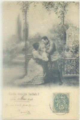 POSTAL ROMANTICA: ES-TU ENCORE FACHÉE