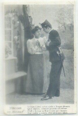 POSTAL ROMANTICA: RETOUR DU SOLDAT