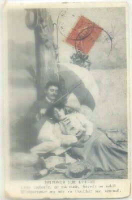 POSTAL ROMANTICA: DEUJENER SUR L'HERBE