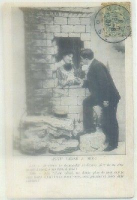 POSTAL ROMANTICA: AS-TU PENSE A MOI?