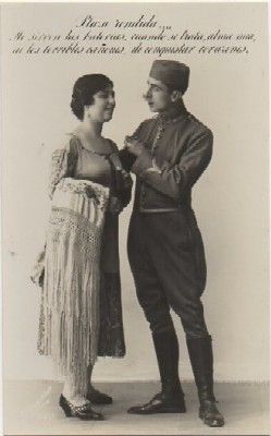 POSTAL ROMANTICA MILITAR. PLAZA RENDIDA…