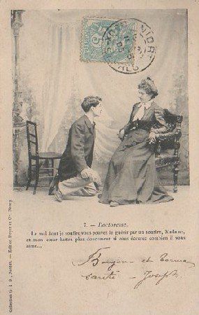 POSTAL ROMANTICA. DOCTORESSE.