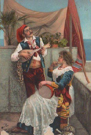 POSTAL ROMANTICA. PAREJA