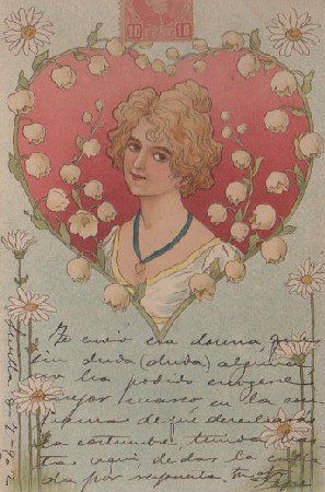 POSTAL ROMANTICA.
