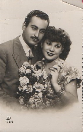 POSTAL ROMANTICA. PAREJA HOMBRE Y MUJER