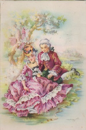 POSTAL ROMANTICA. PAREJA