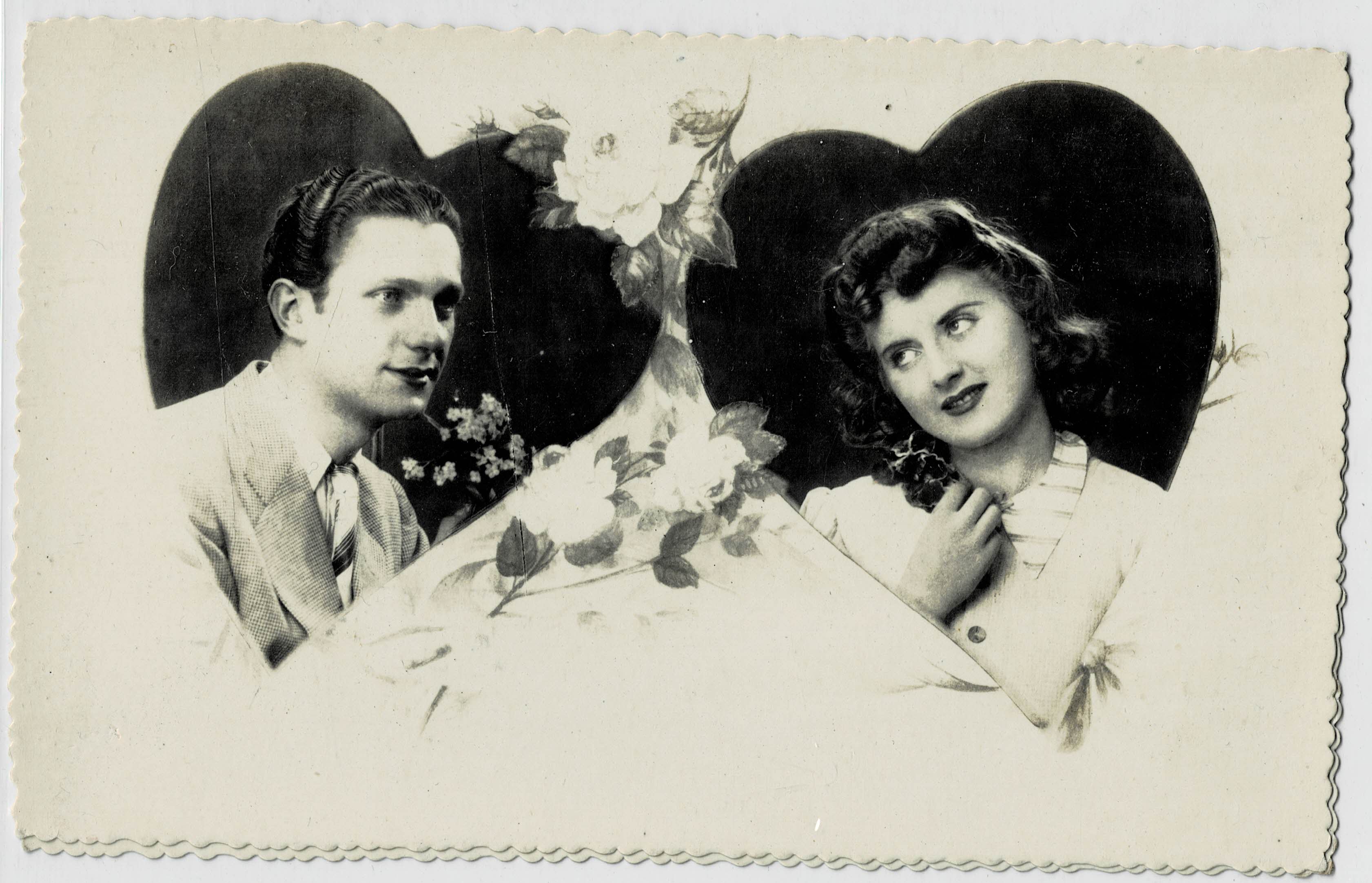 POSTAL ROMANTICA PAREJA