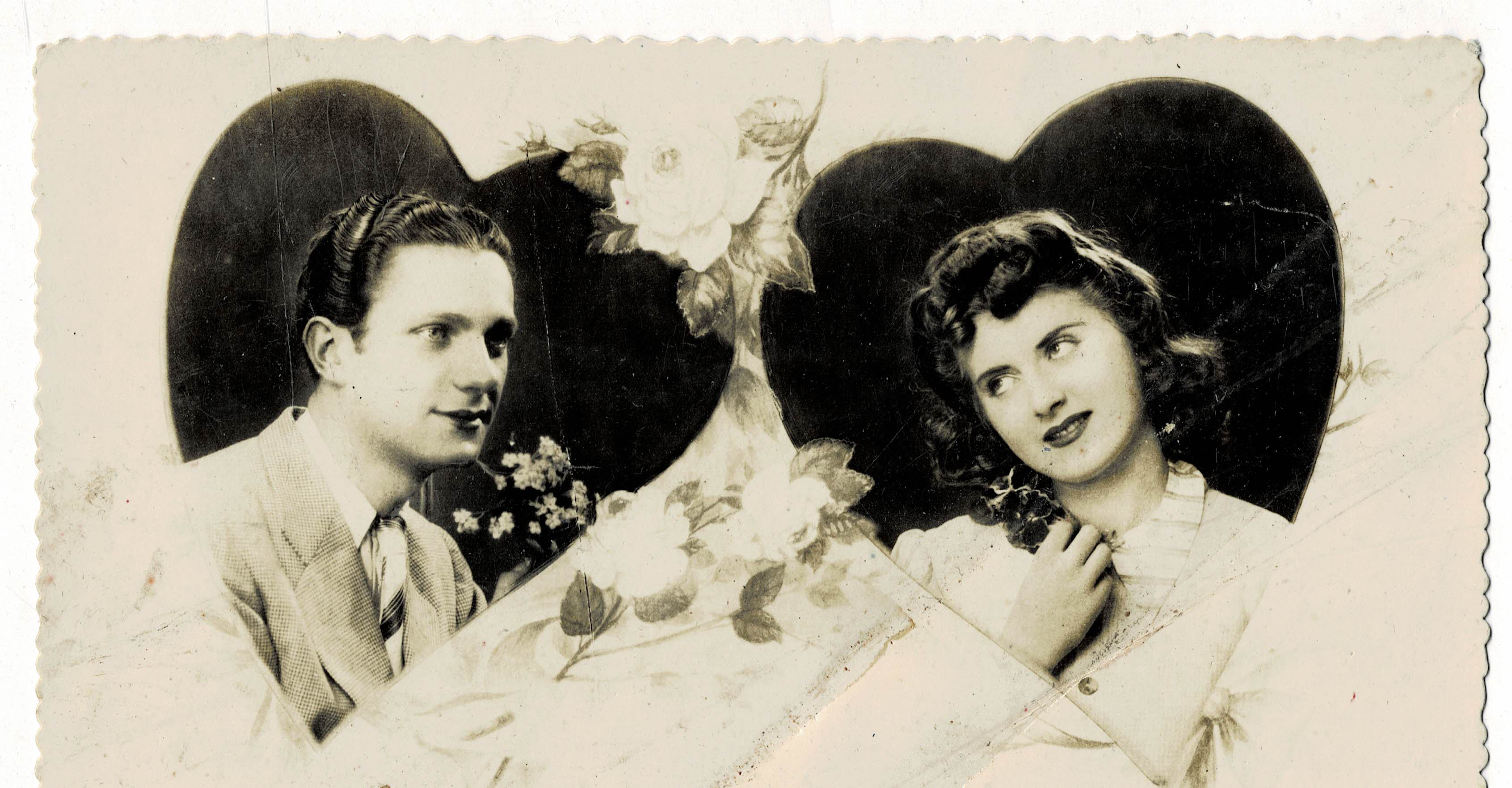 POSTAL ROMANTICA PAREJA