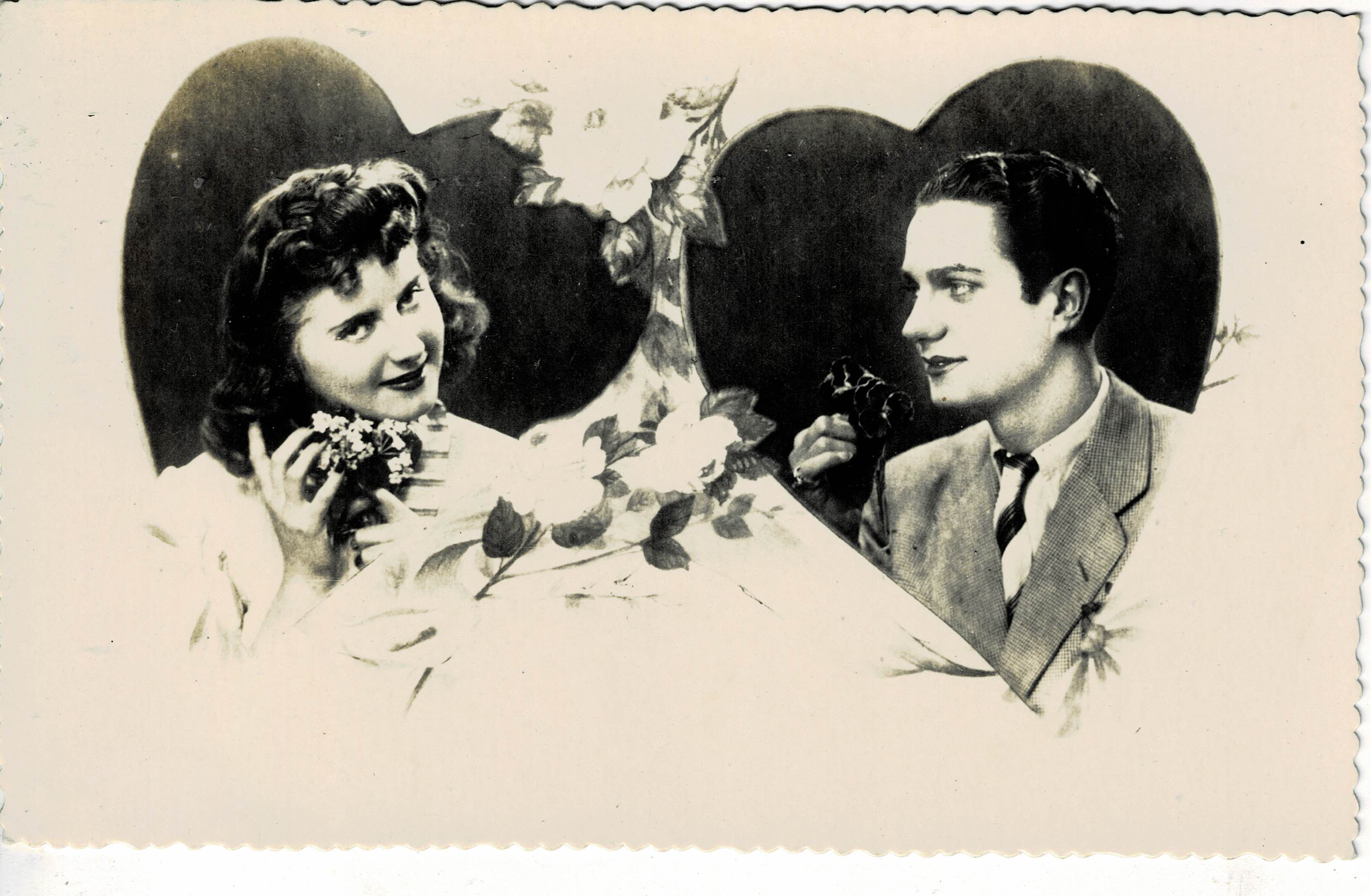 POSTAL ROMANTICA PAREJA