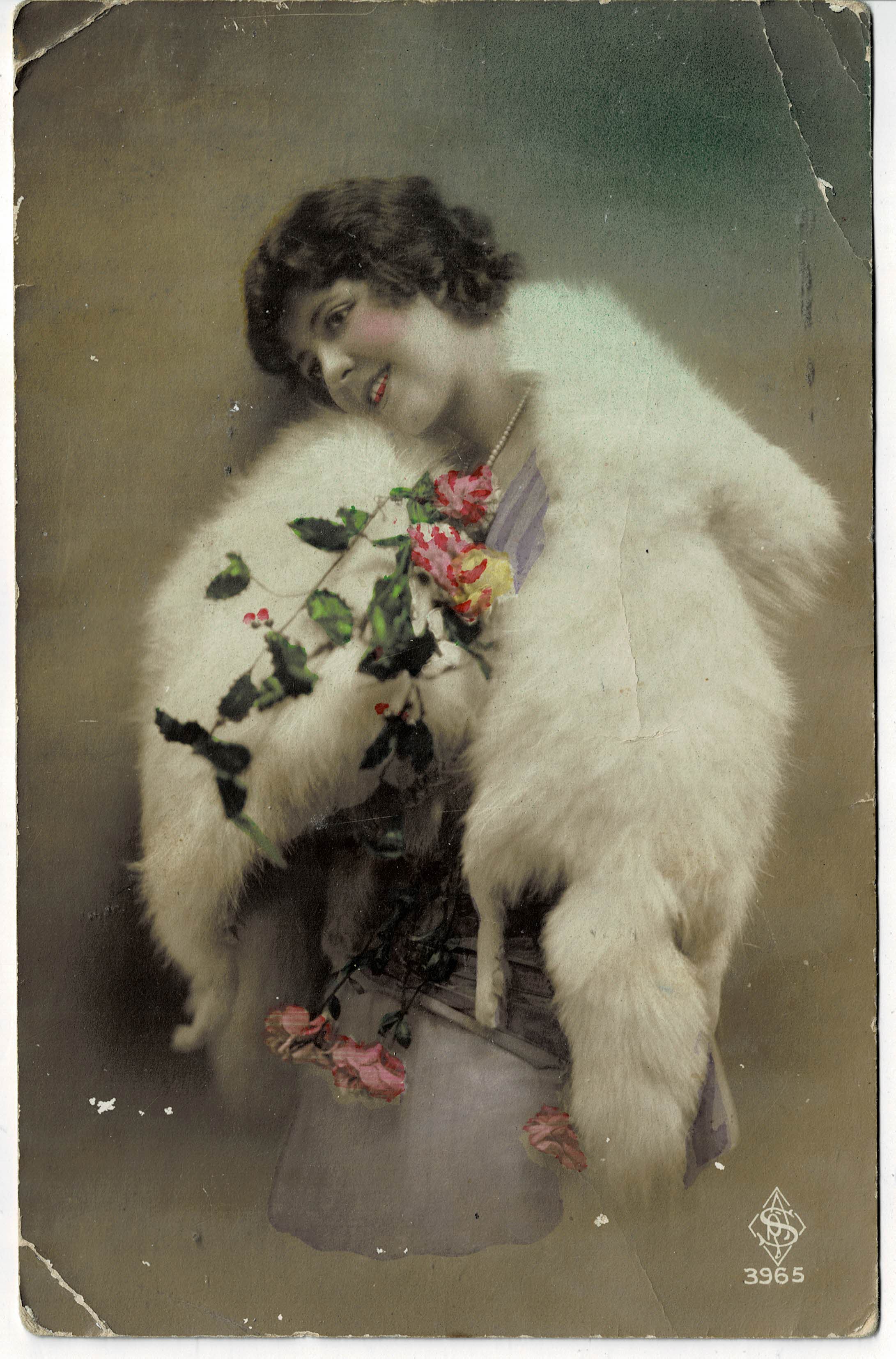 POSTAL ROMANTICA MUJER.