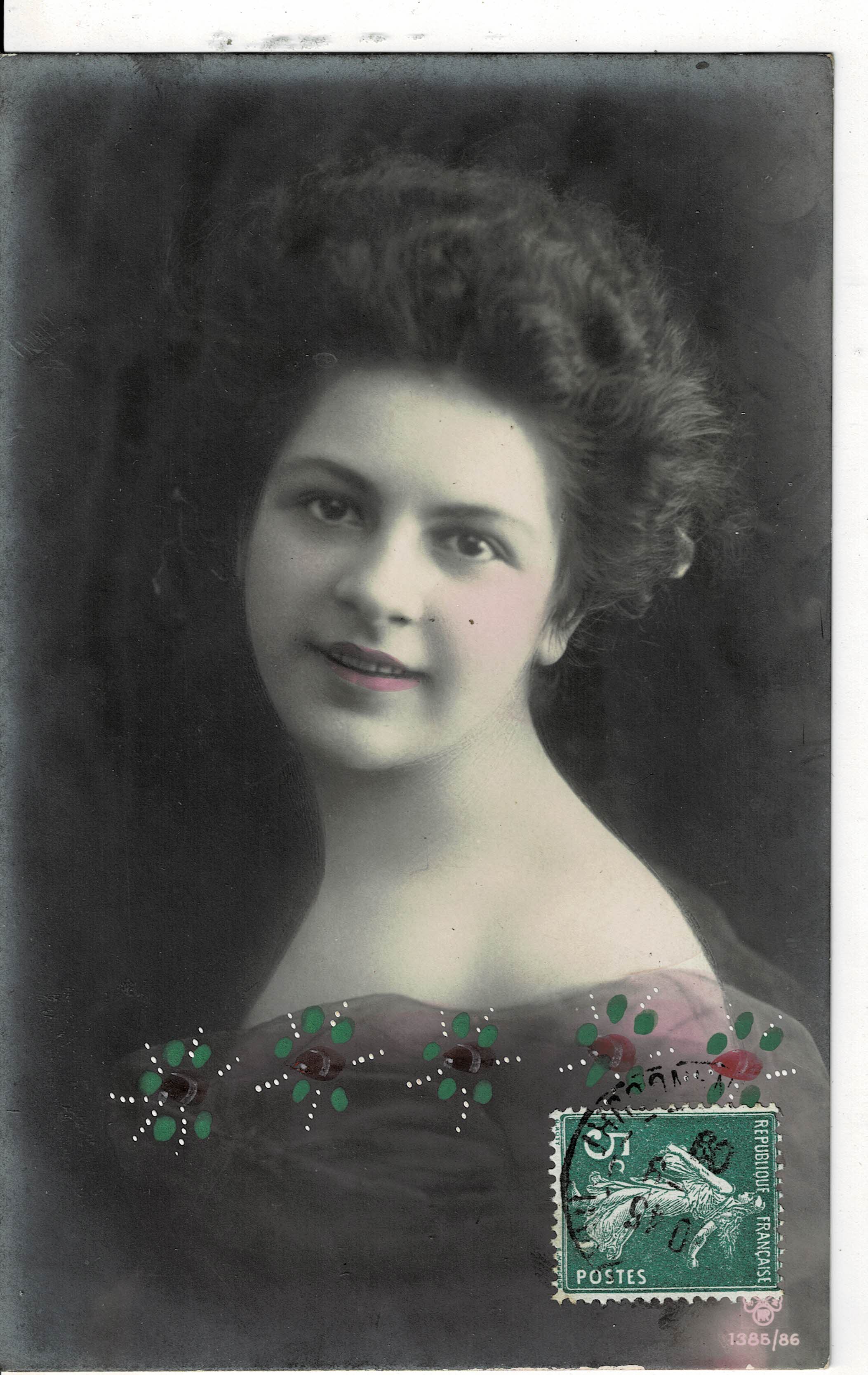 POSTAL ROMANTICA MUJER.