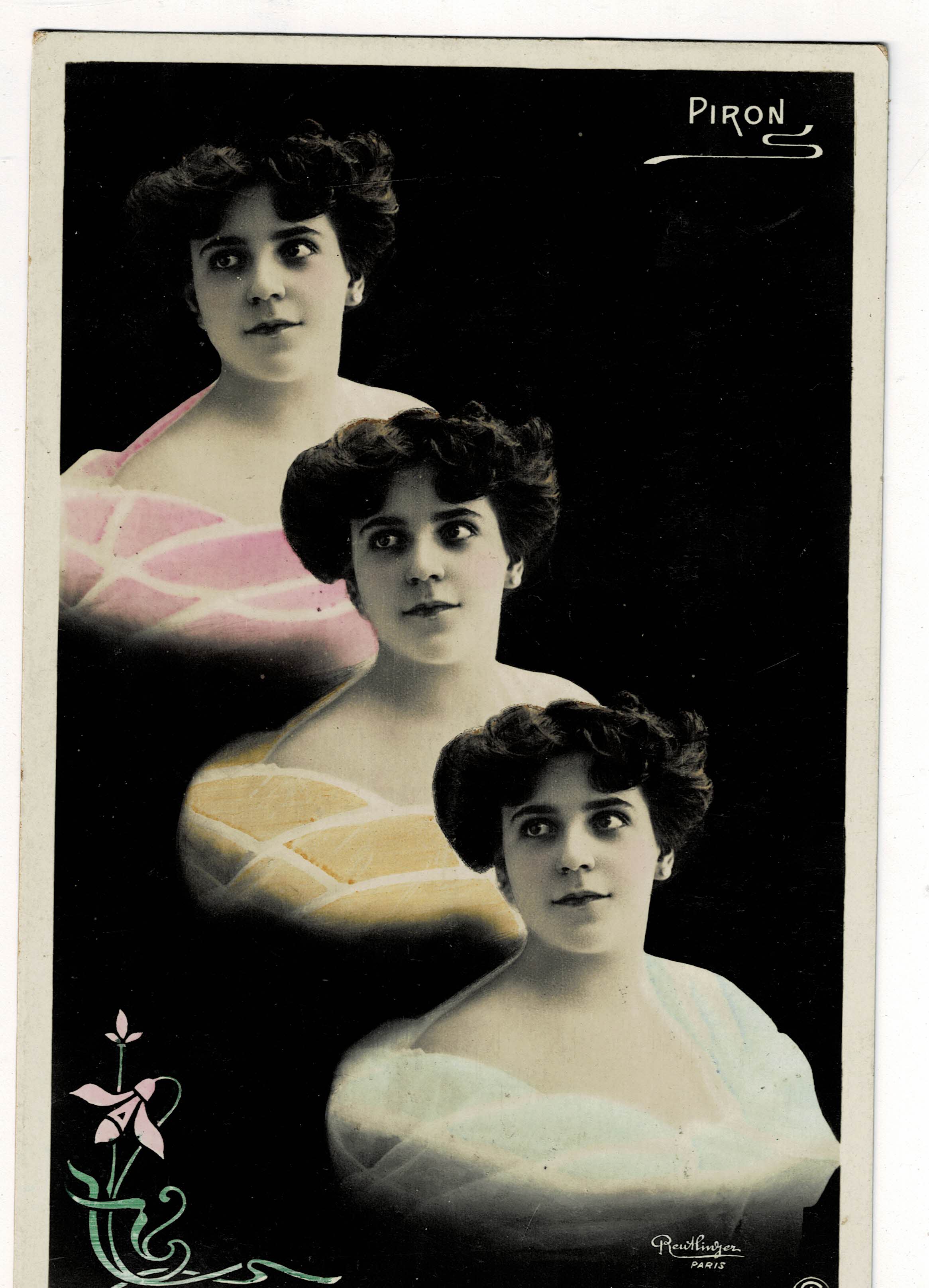 POSTAL ROMANTICA MUJERES.