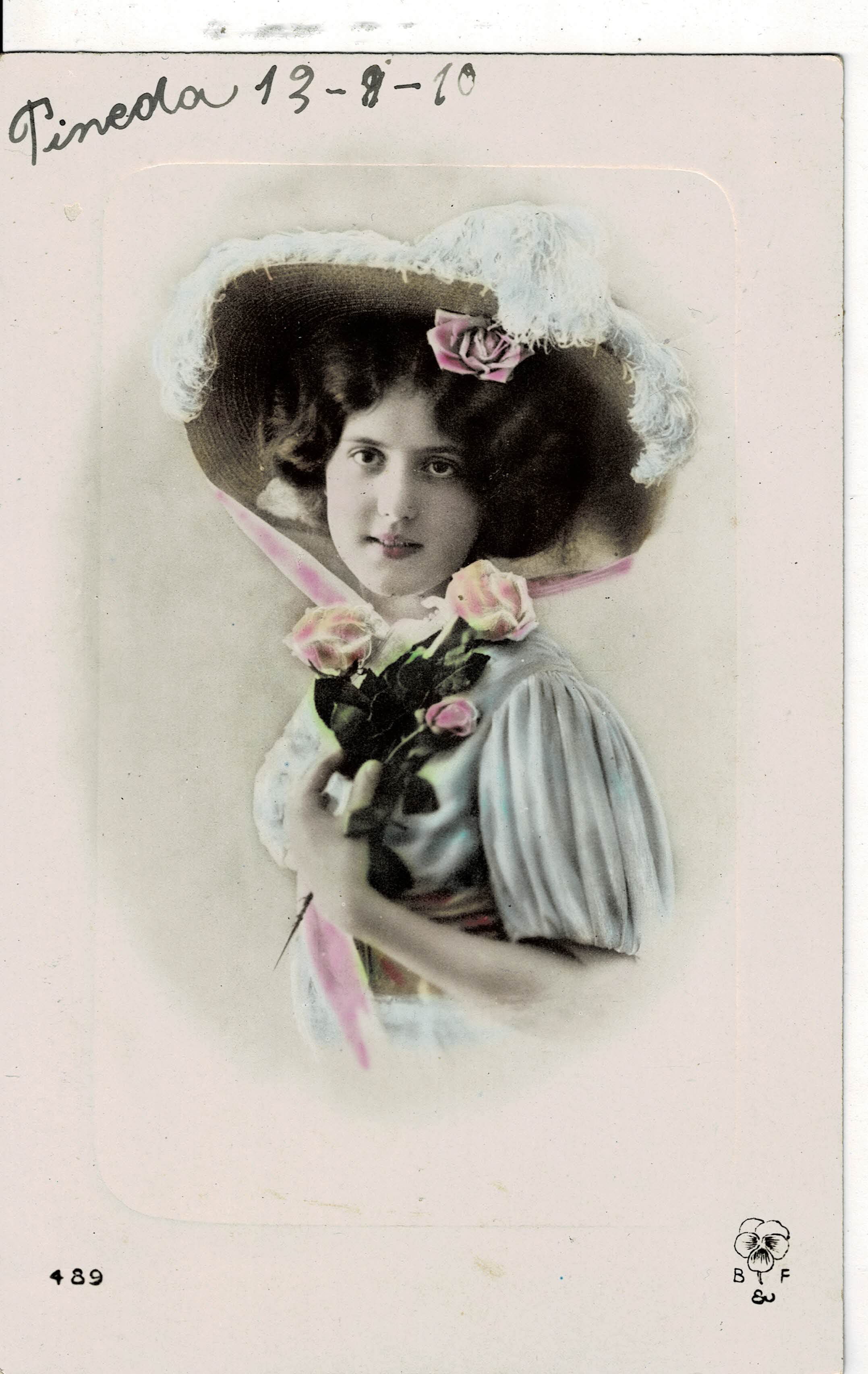POSTAL ROMANTICA MUJER.