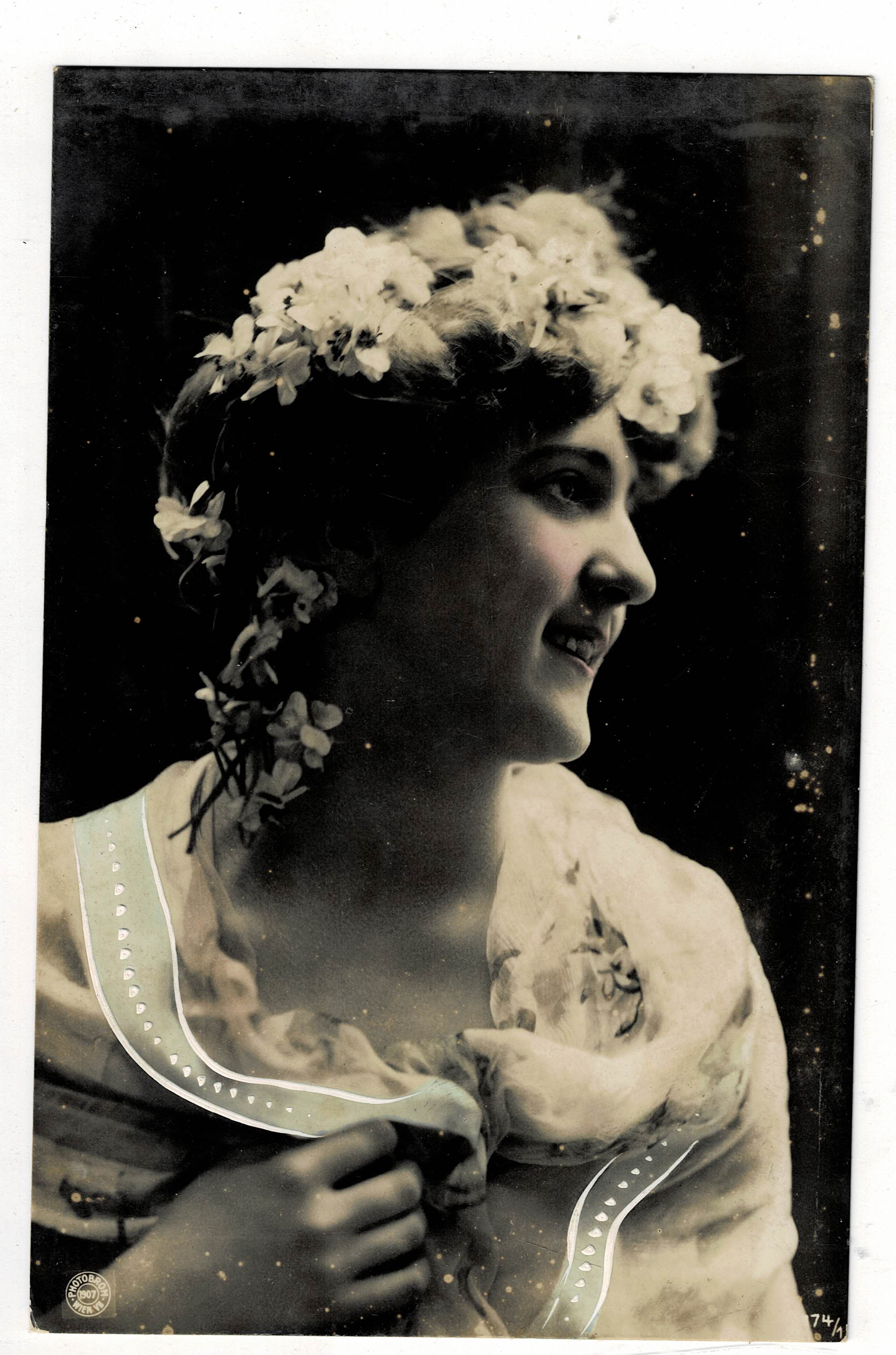 POSTAL ROMANTICA MUJER.