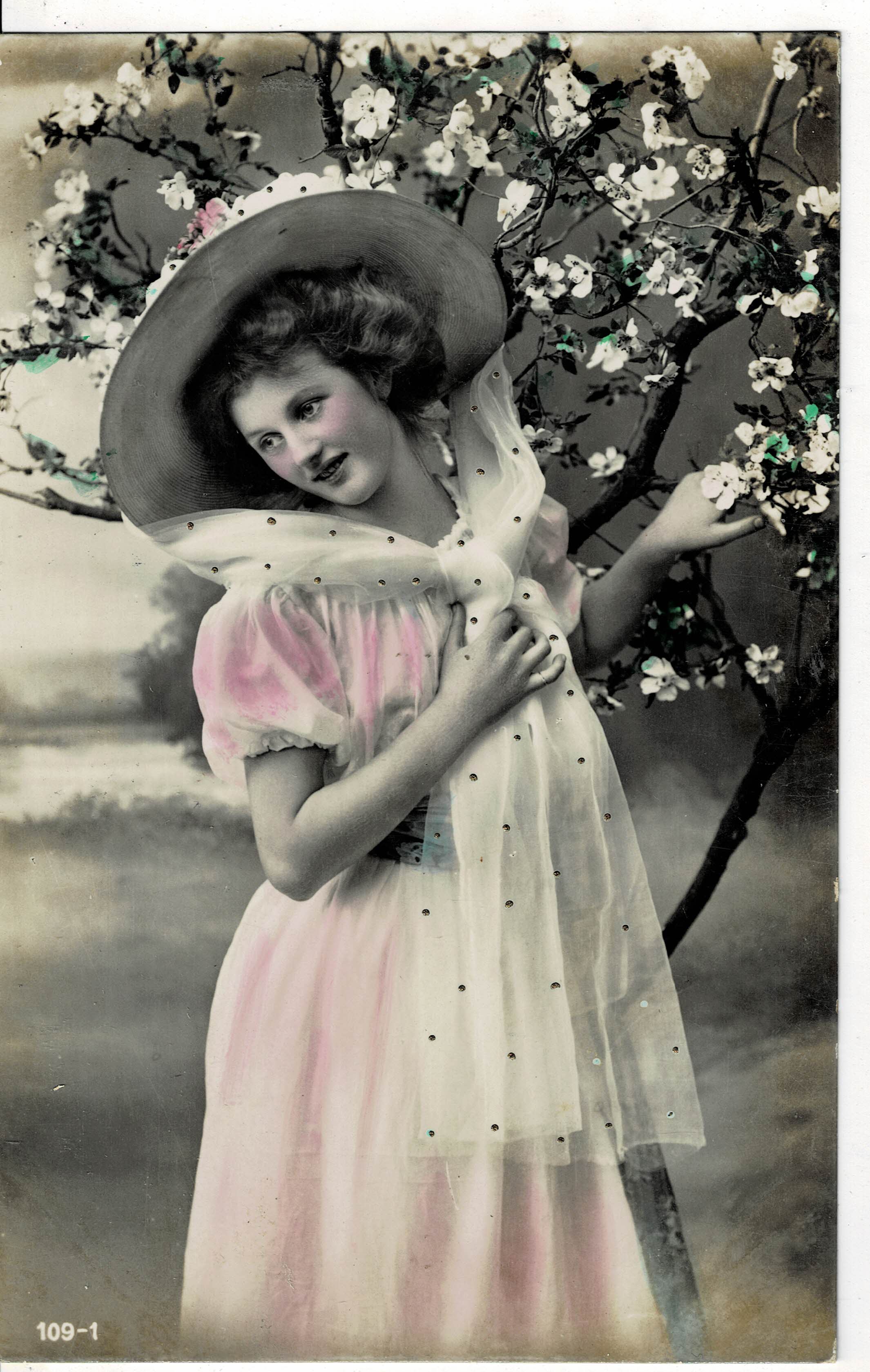 POSTAL ROMANTICA MUJER.
