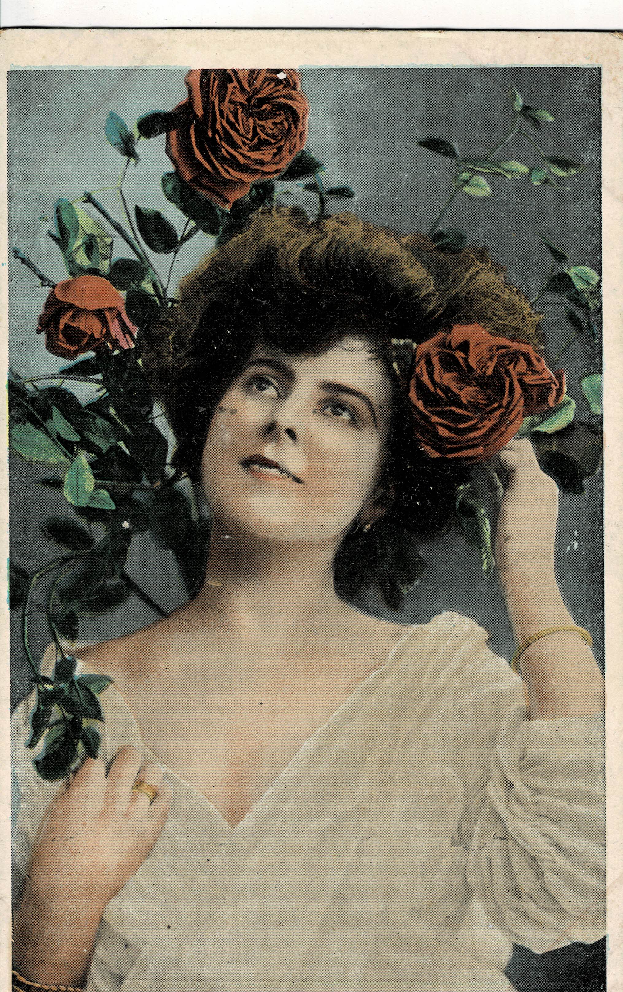 POSTAL ROMANTICA MUJER.