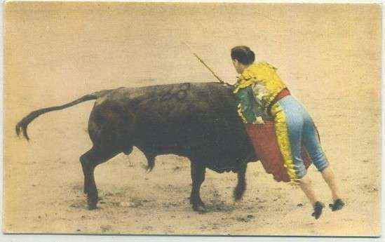 POSTAL DE TOROS. LA ESTOCADA SERIE T Nº 9