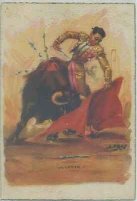 POSTAL TAURINA. ALBUN TAURINO. UN NATURAL. OLEOS DE J. CROS