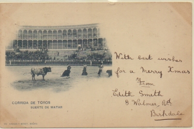 POSTAL TAURINA. COL. TAUROMAQUIA. CORRIDA DE TOROS. SUERTE DE MATAR Nº 212