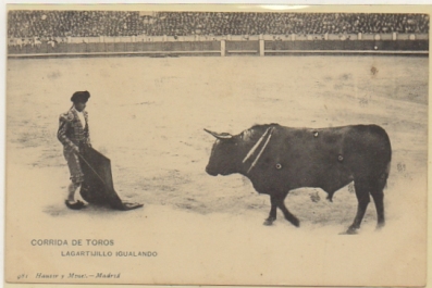 POSTAL TAURINA. COL. TAUROMAQUIA. CORRIDA DE TOROS. LAGARTIGILLO IGUALANDO Nº 981