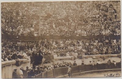 POSTAL TAURINA. NIMES. PLAZA DE TOROS. AÑO 1921. POSTAL FOTOGRAFICA