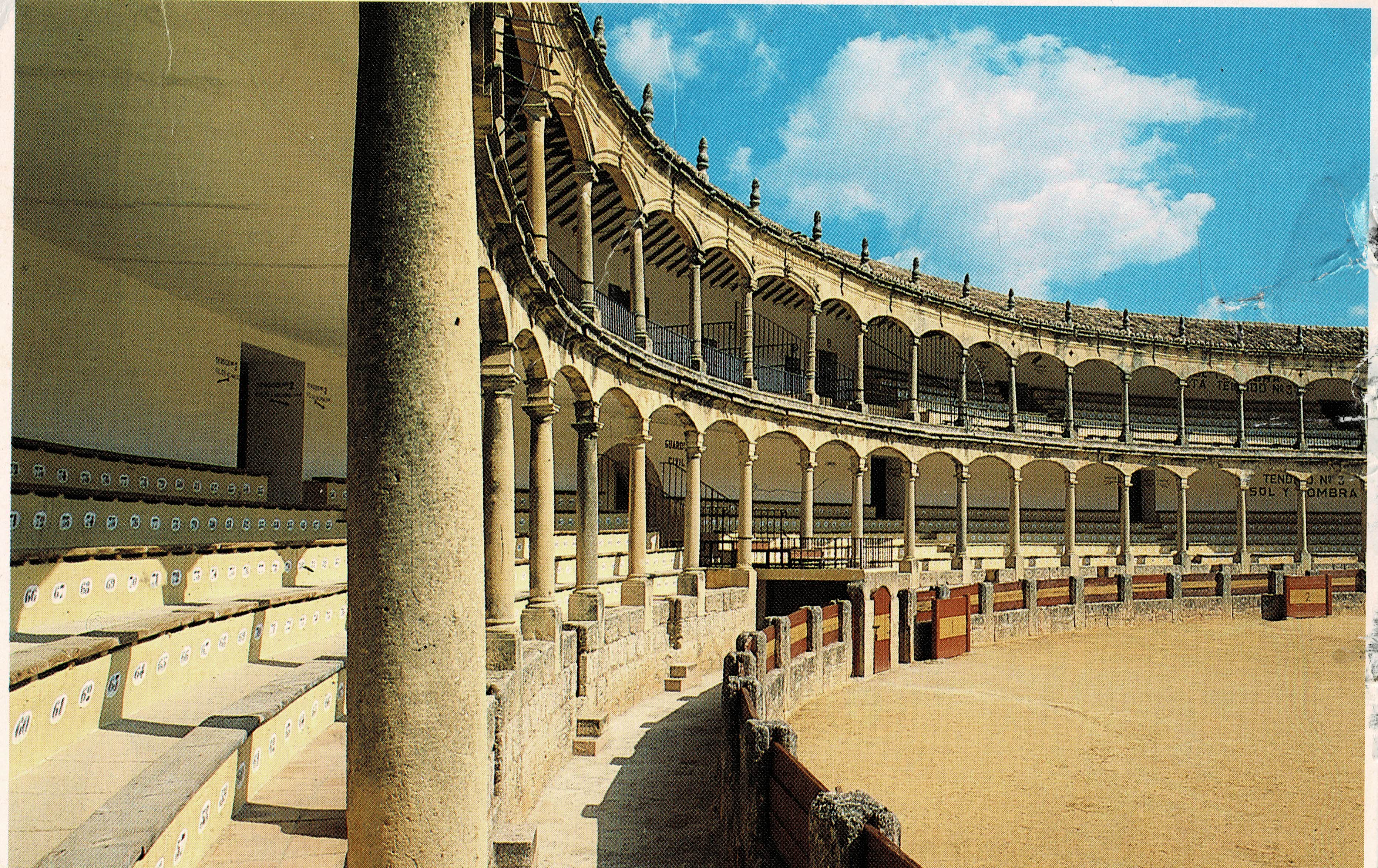 POSTAL TAURINA. PLAZA DE TOROS DE RONDA.