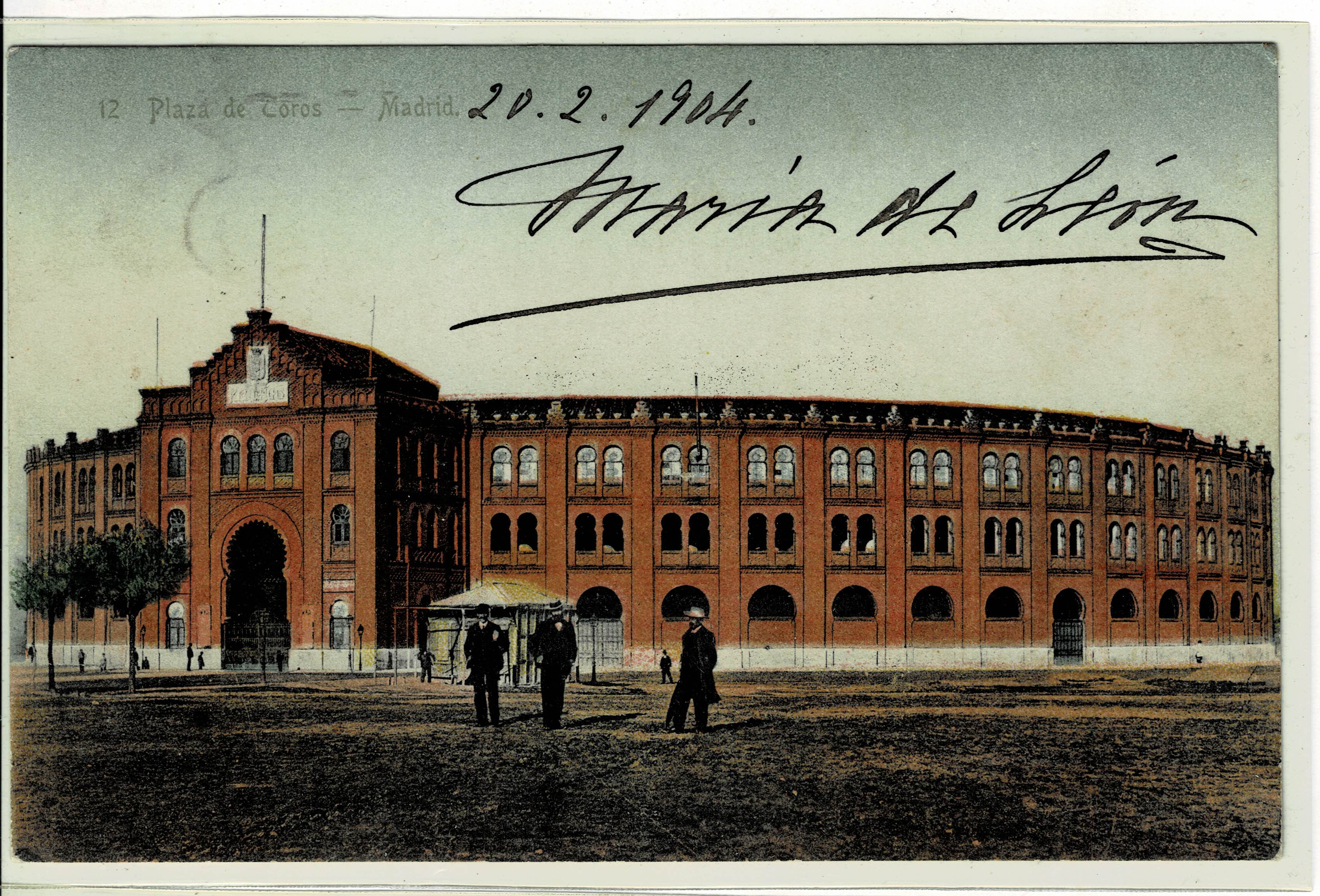 POSTAL TAURINA. PLAZA DE TOROS DE MADRID.