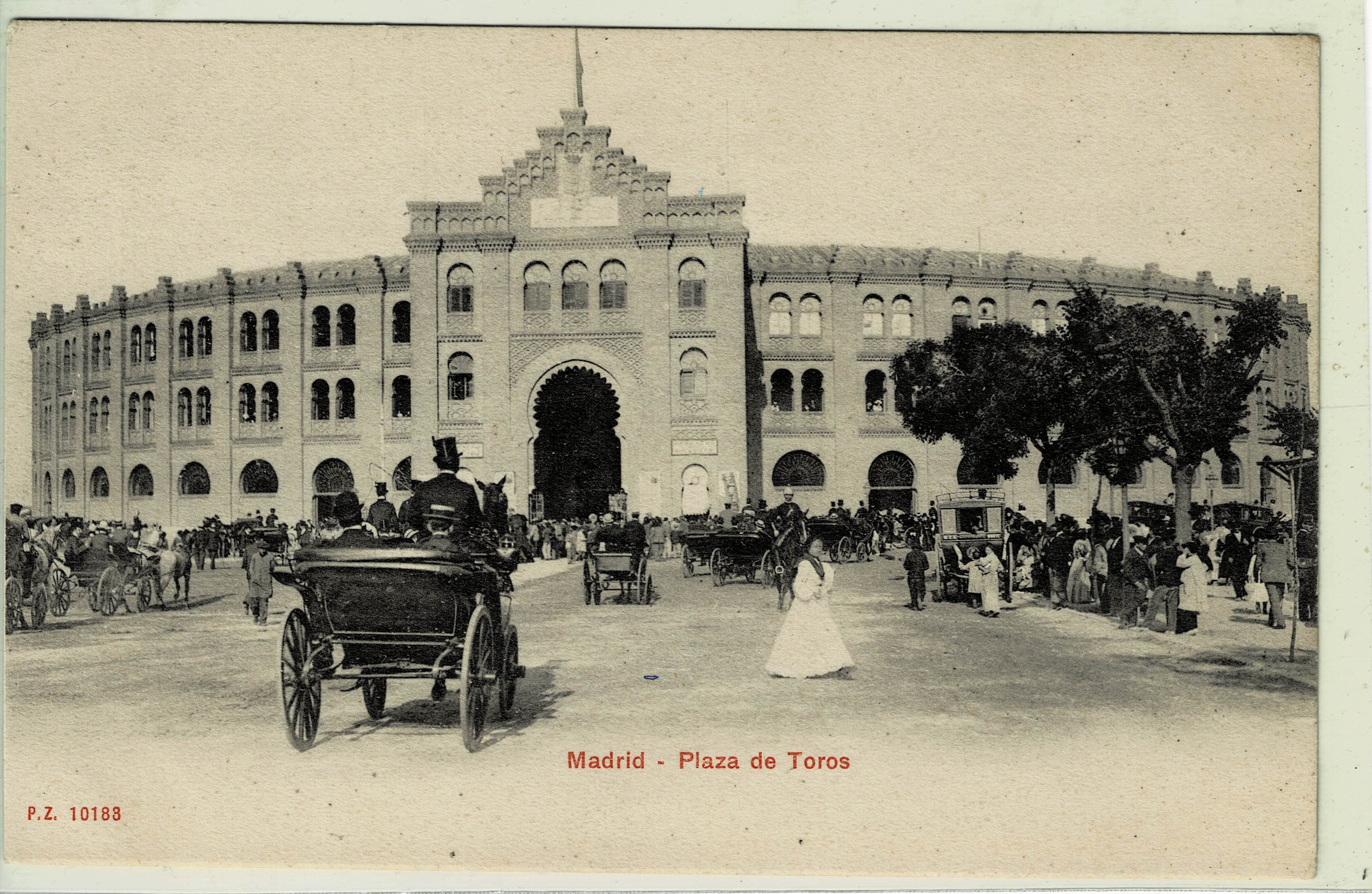 POSTAL TAURINA. PLAZA DE TOROS DE MADRID.
