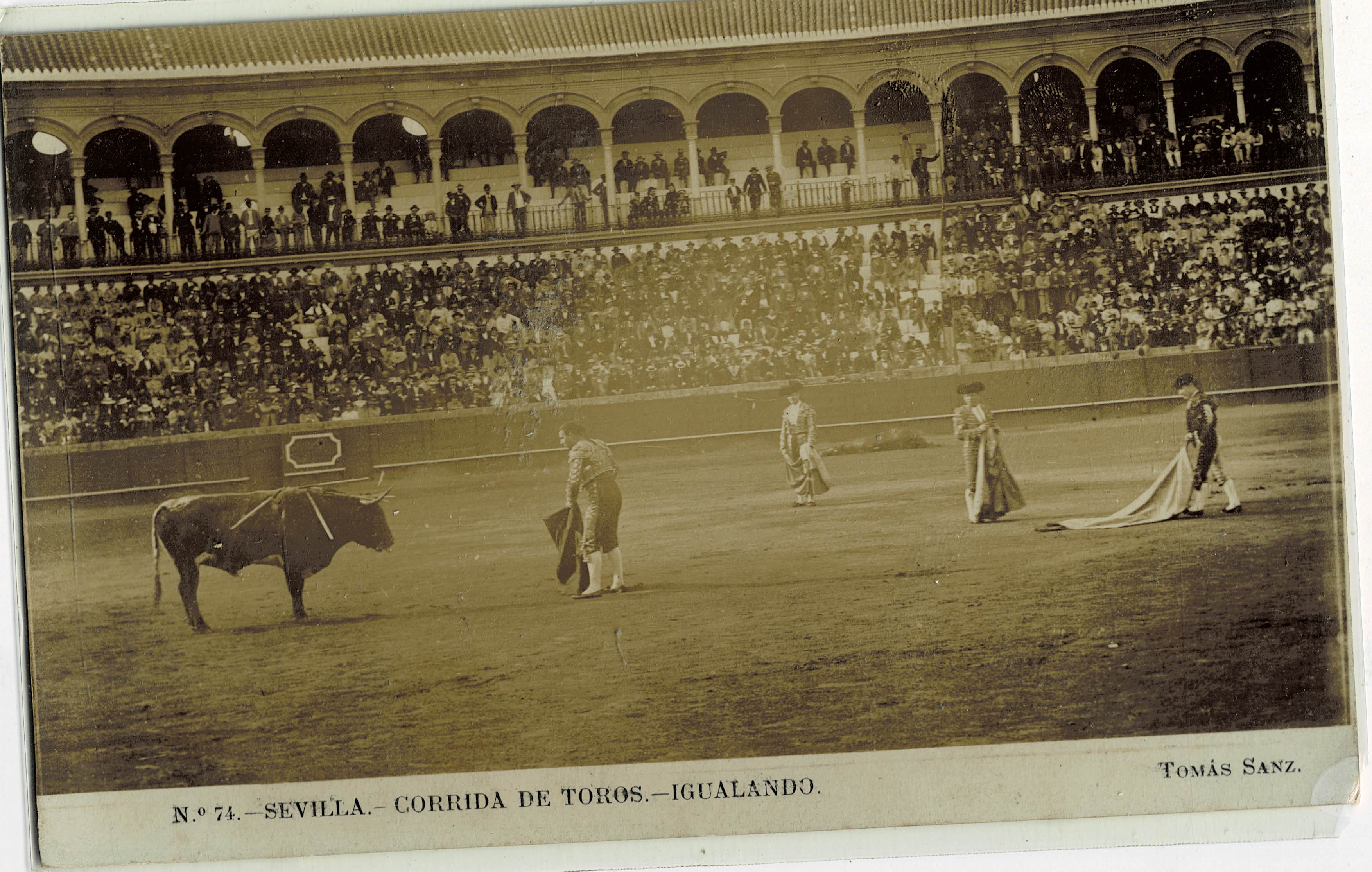 POSTAL TAURINA. SEVILLA. CORRIDAS DE TOROS. IGUALANDO Nº74