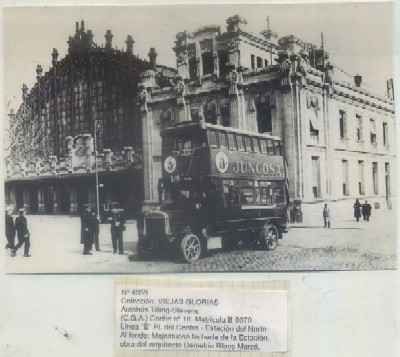 POSTAL DE AUTOBUSES Nº 4059. COL. VIEJAS GLORAS. AUTOBUS TILLING-STEVENS C.G.A. LINEA E
