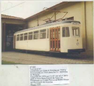 POSTAL DE TRENES Nº 620. TRANVIA 9742. CONST. POR DYLE ET BACALAU EN 1930