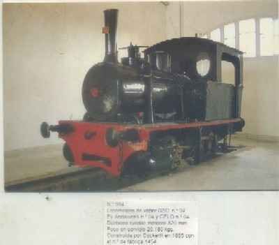 POSTAL DE TRENES Nº 384. LOC. VAPOR 020T Nº 04. CONST. COCKERILL EN 1885