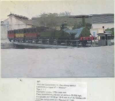 POSTAL DE TRENES Nº 387. TREN DEL CENTENARIO FC. BARCELONA-MATARO. LOC. VAPOR Nº 1