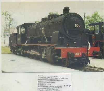 POSTAL DE TRENES Nº 373. LOC. VAPOR 240/2135. CONST. HENSCHEL EN 1913