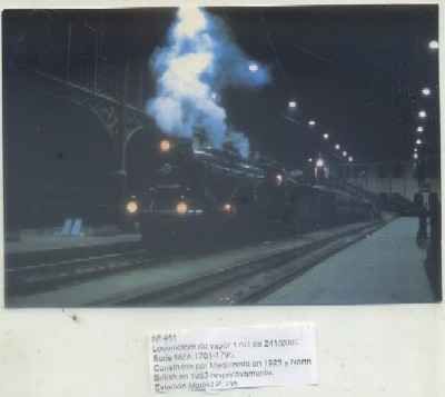POSTAL DE TRENES Nº 451. LOC. VAPOR 1701. CONST. POR MAQUINISTA Y NORTH BRITISH EN 1953